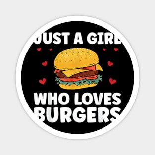 Funny Burger Art For Girl Women Hamburger Cheeseburger Lover Magnet